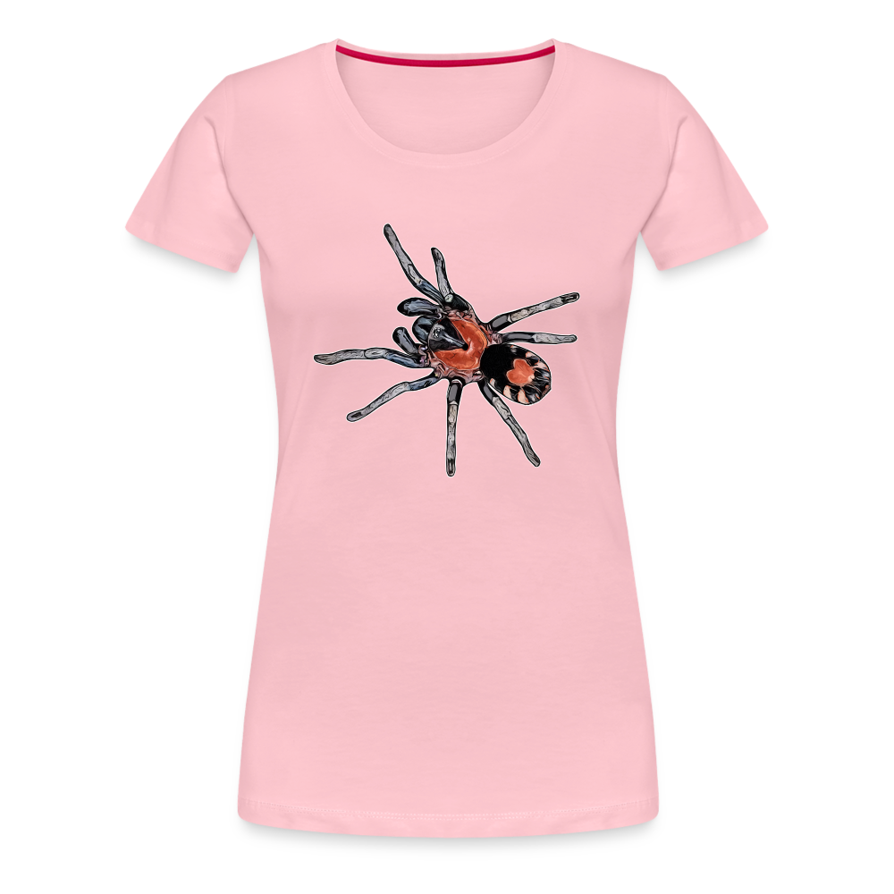 Frauen Basic T-Shirt Cyriocosmus elegans - Hellrosa