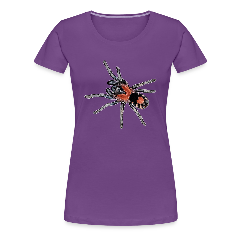 Frauen Basic T-Shirt Cyriocosmus elegans - Lila