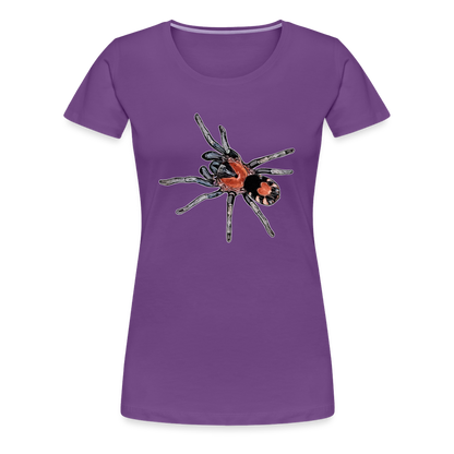 Frauen Basic T-Shirt Cyriocosmus elegans - Lila