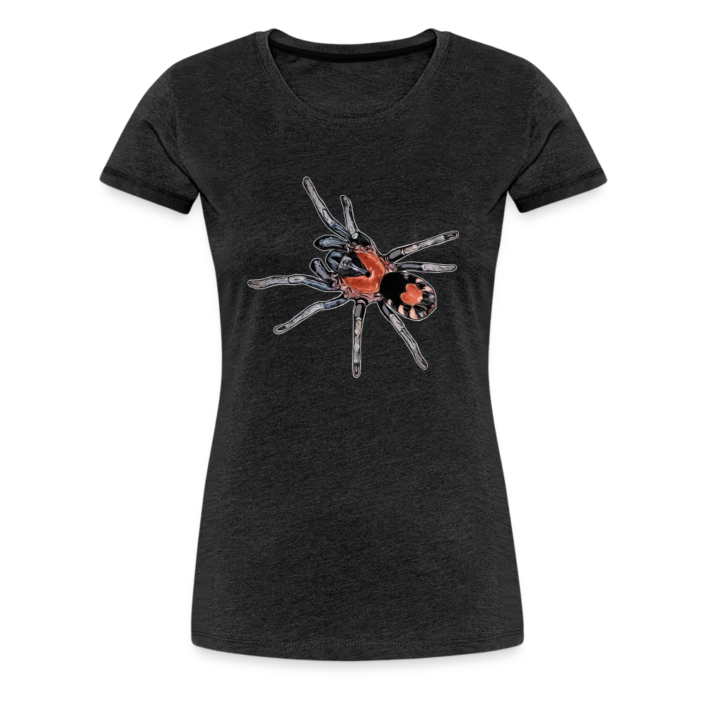 Frauen Basic T-Shirt Cyriocosmus elegans - Anthrazit