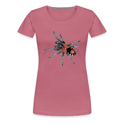 Frauen Basic T-Shirt Cyriocosmus elegans - Malve