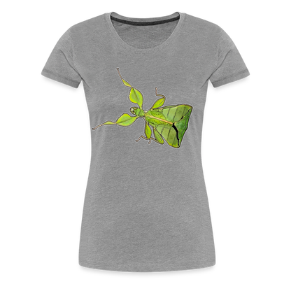 Frauen Basic T-Shirt Phyllium philippinicum female - Grau meliert