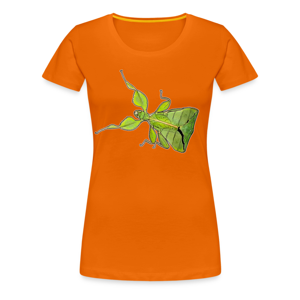Frauen Basic T-Shirt Phyllium philippinicum female - Orange