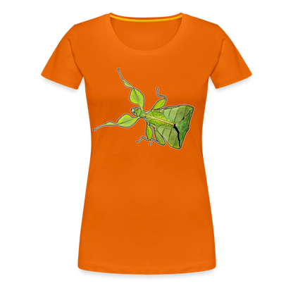 Frauen Basic T-Shirt Phyllium philippinicum female - Orange