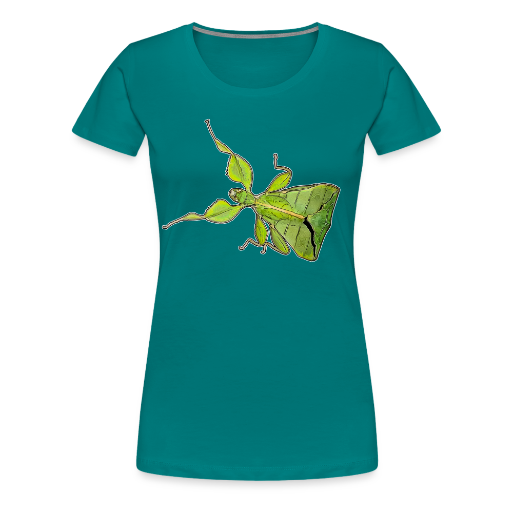 Frauen Basic T-Shirt Phyllium philippinicum female - Divablau
