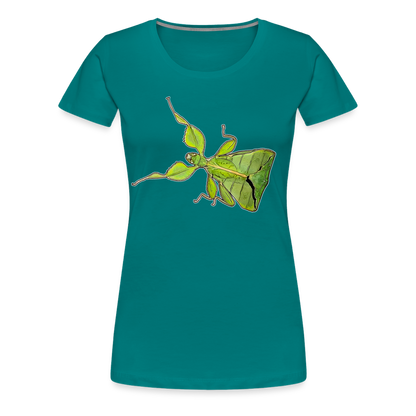 Frauen Basic T-Shirt Phyllium philippinicum female - Divablau