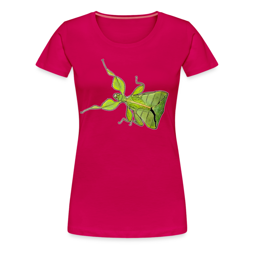 Frauen Basic T-Shirt Phyllium philippinicum female - dunkles Pink