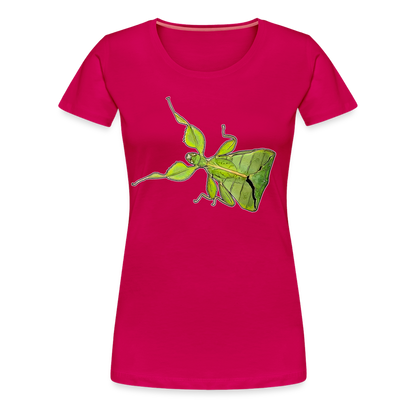 Frauen Basic T-Shirt Phyllium philippinicum female - dunkles Pink