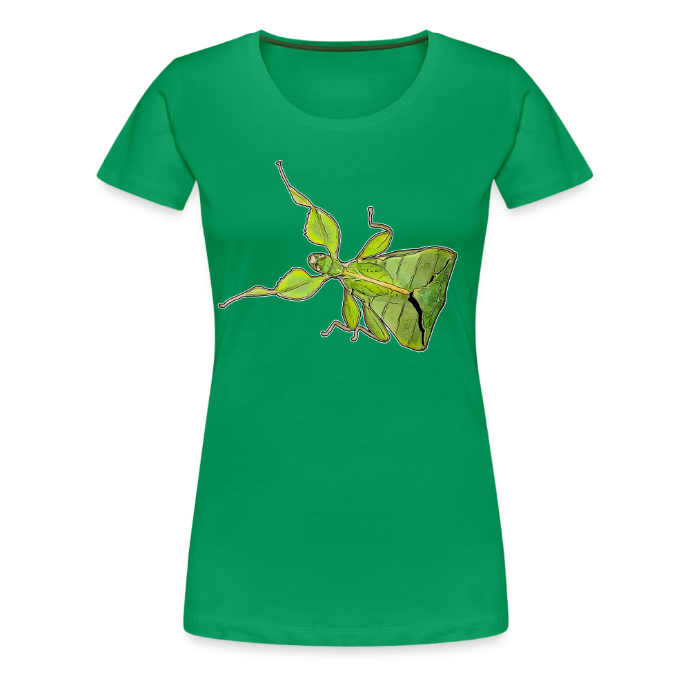 Frauen Basic T-Shirt Phyllium philippinicum female - Kelly Green