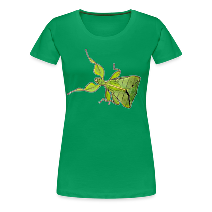 Frauen Basic T-Shirt Phyllium philippinicum female - Kelly Green