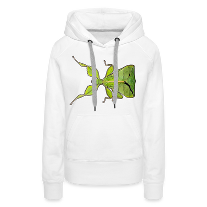 Frauen Hoodie Phyllium philippinicum female - weiß