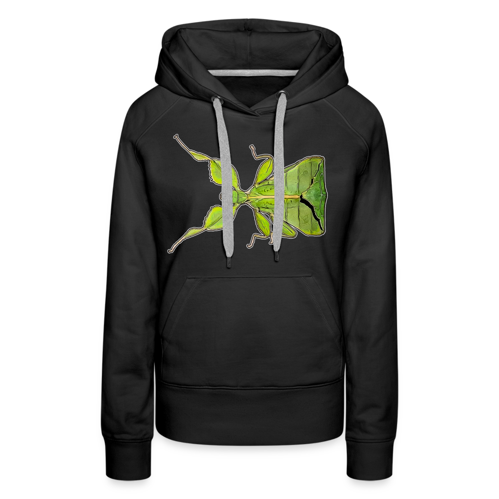 Frauen Hoodie Phyllium philippinicum female - Schwarz
