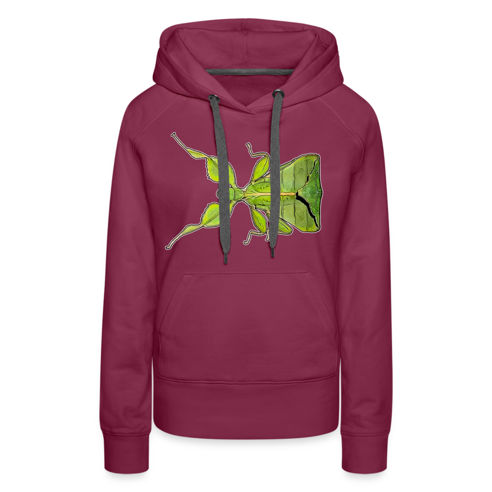 Frauen Hoodie Phyllium philippinicum female - Bordeaux