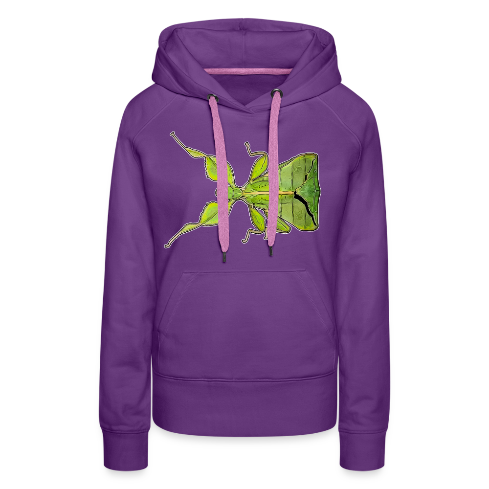 Frauen Hoodie Phyllium philippinicum female - Purple