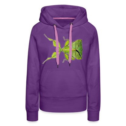 Frauen Hoodie Phyllium philippinicum female - Purple