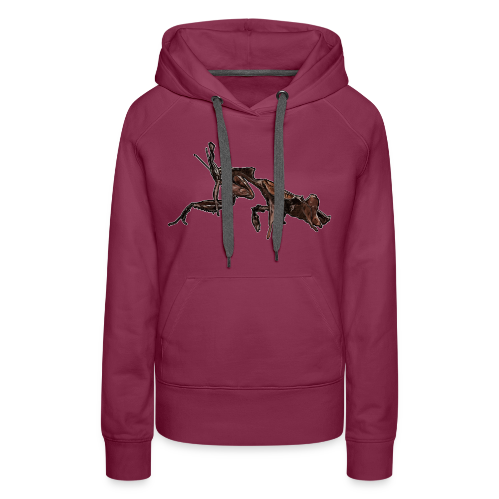 Frauen Hoodie Phyllocrania paradoxa female 2 - Bordeaux