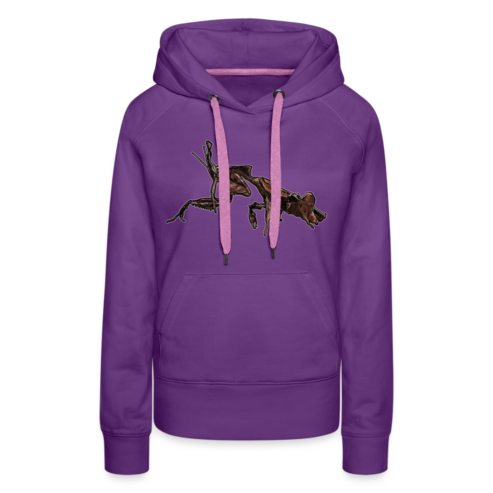Frauen Hoodie Phyllocrania paradoxa female 2 - Purple