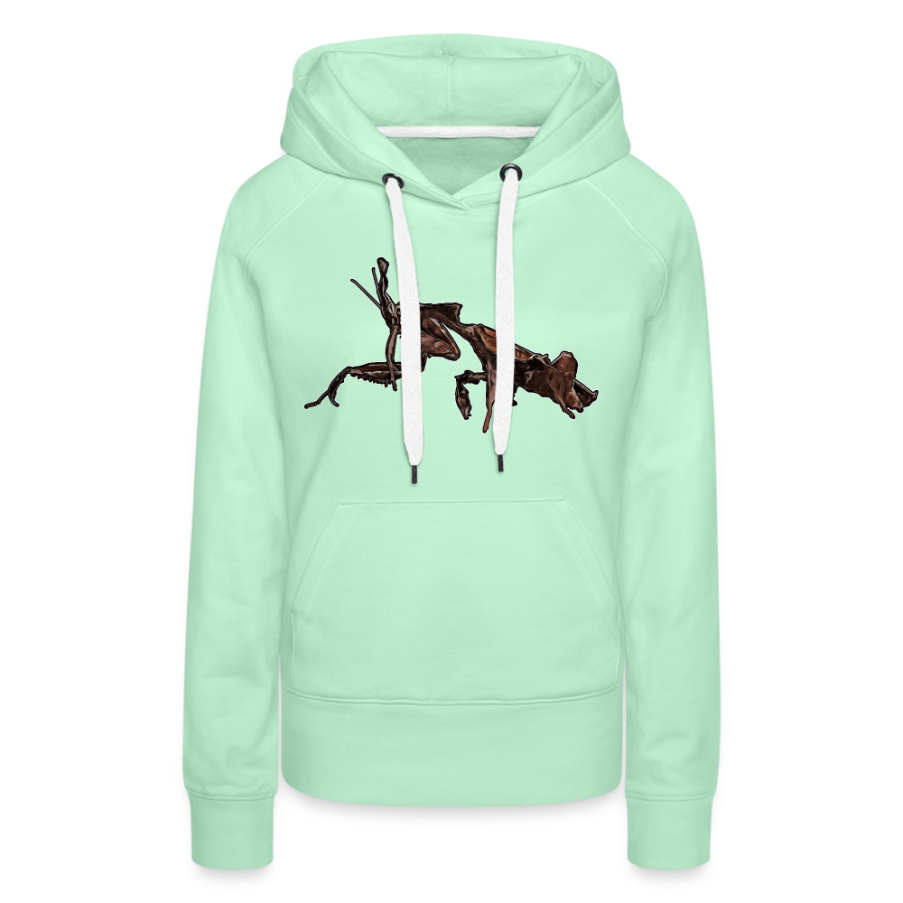 Frauen Hoodie Phyllocrania paradoxa female 2 - helles Mintgrün
