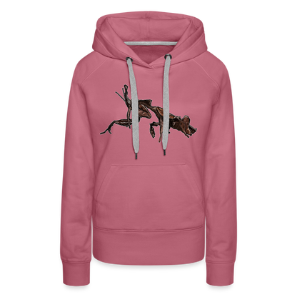 Frauen Hoodie Phyllocrania paradoxa female 2 - Malve