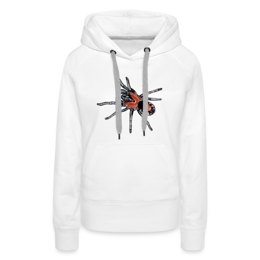 Frauen Hoodie Cyriocosmus elegans - weiß