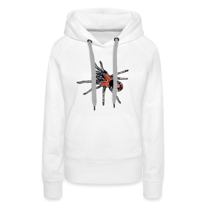 Frauen Hoodie Cyriocosmus elegans - weiß