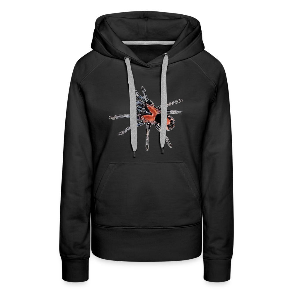 Frauen Hoodie Cyriocosmus elegans - Schwarz