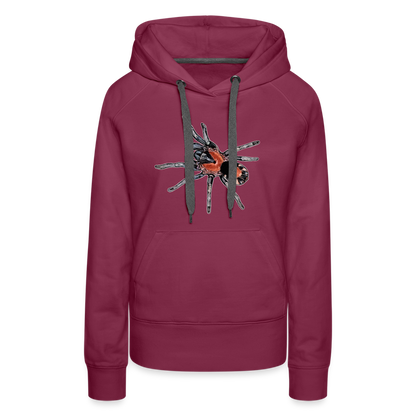Frauen Hoodie Cyriocosmus elegans - Bordeaux