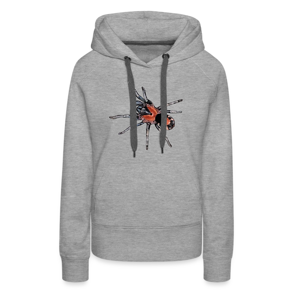 Frauen Hoodie Cyriocosmus elegans - Grau meliert