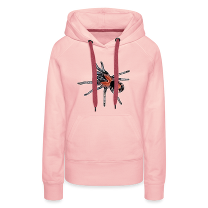 Frauen Hoodie Cyriocosmus elegans - Kristallrosa