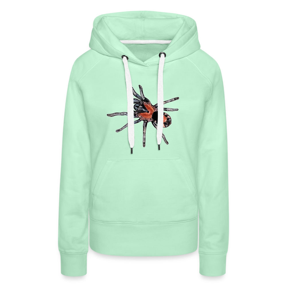 Frauen Hoodie Cyriocosmus elegans - helles Mintgrün