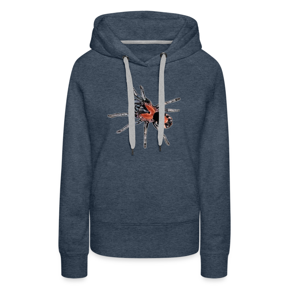 Frauen Hoodie Cyriocosmus elegans - Jeansblau