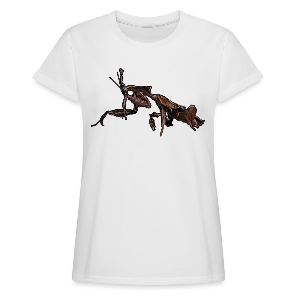 Frauen Oversized T-Shirt Phyllocrania paradoxa female 2 - weiß