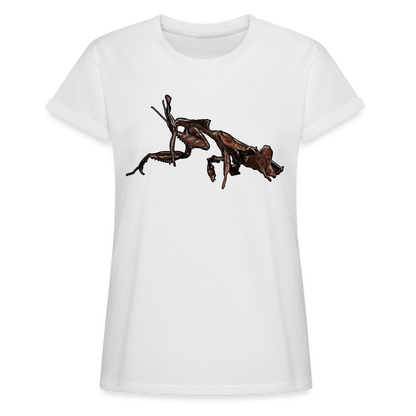 Frauen Oversized T-Shirt Phyllocrania paradoxa female 2 - weiß