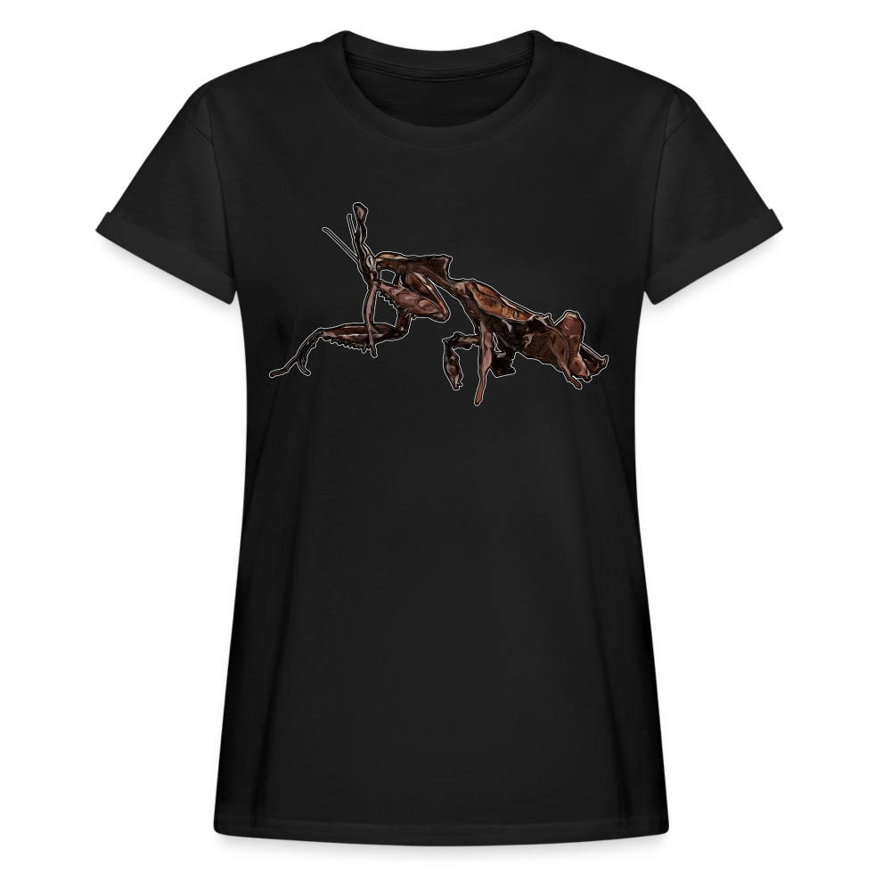 Frauen Oversized T-Shirt Phyllocrania paradoxa female 2 - Schwarz
