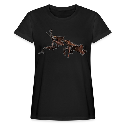 Frauen Oversized T-Shirt Phyllocrania paradoxa female 2 - Schwarz