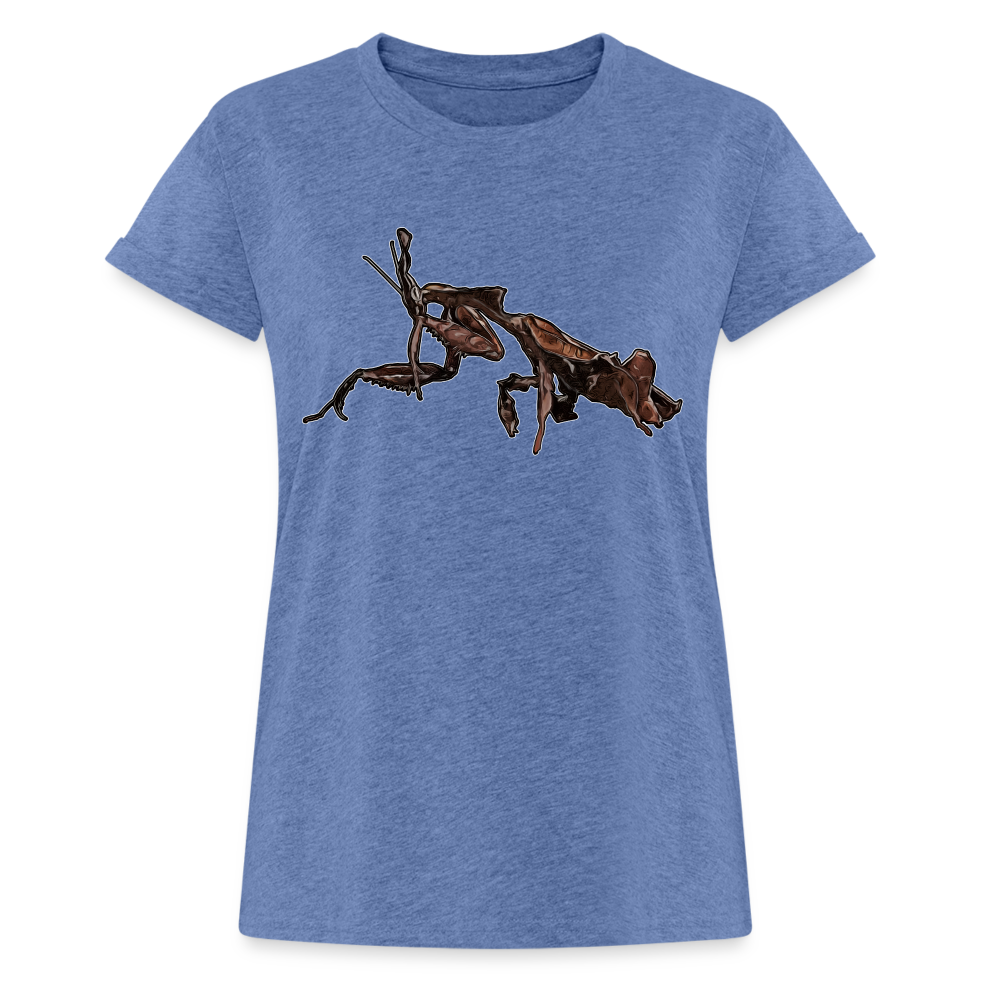 Frauen Oversized T-Shirt Phyllocrania paradoxa female 2 - Denim meliert