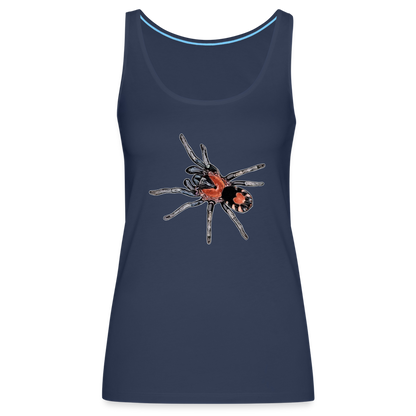 Frauen Tank Top Cyriocosmus elegans - Navy