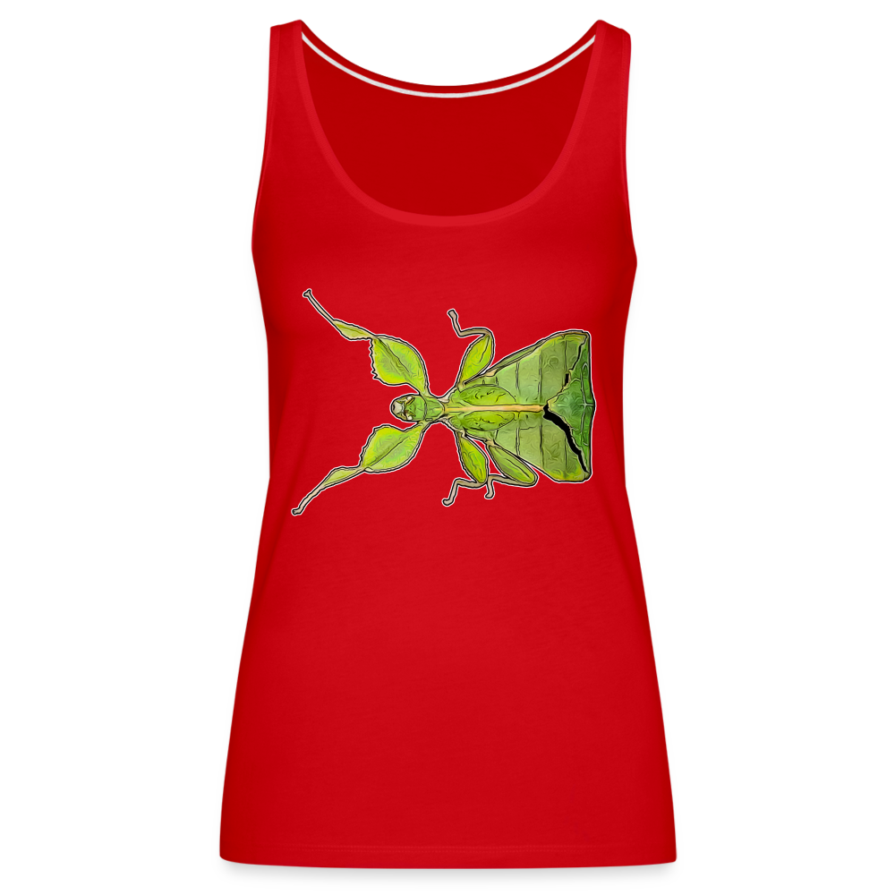 Frauen Tank Top Phyllium philippinicum female - Rot