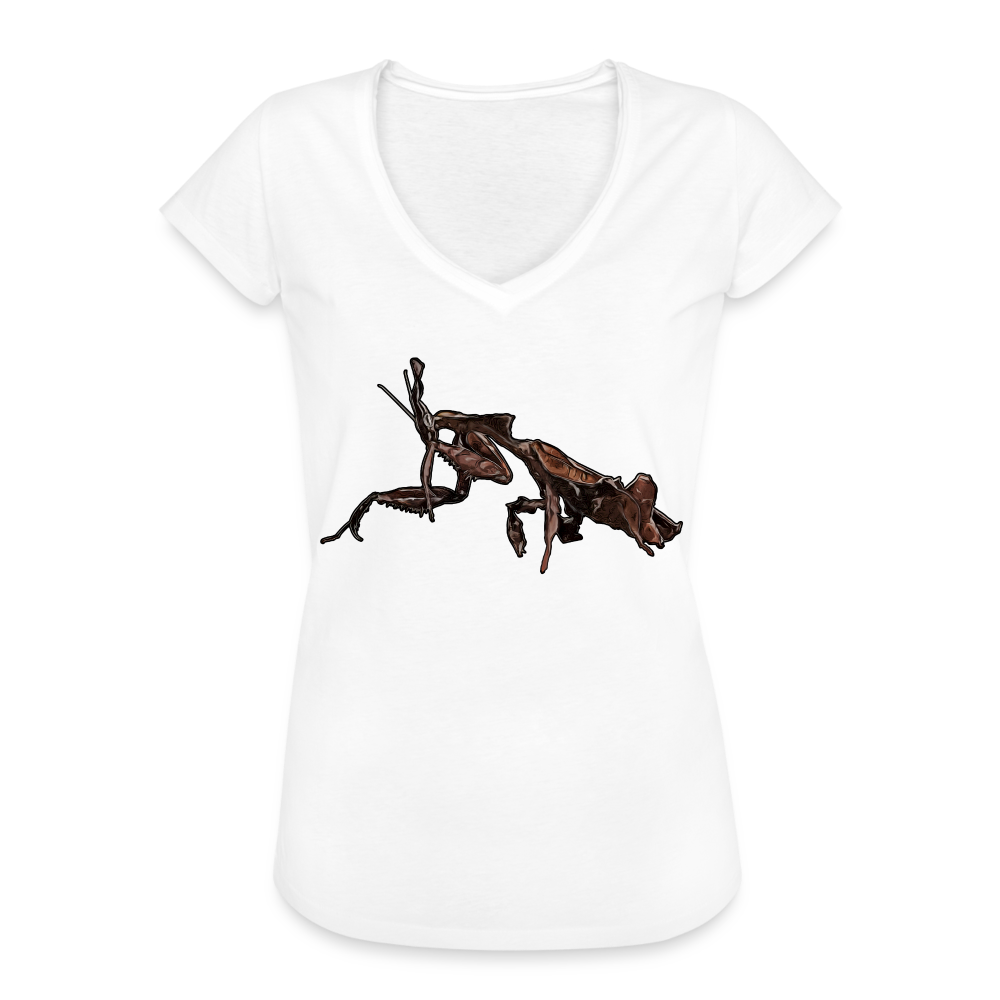 Frauen Vintage T-Shirt Phyllocrania paradoxa female 2 - weiß