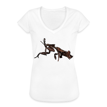 Frauen Vintage T-Shirt Phyllocrania paradoxa female 2 - weiß