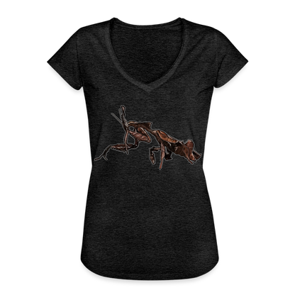 Frauen Vintage T-Shirt Phyllocrania paradoxa female 2 - Anthrazit