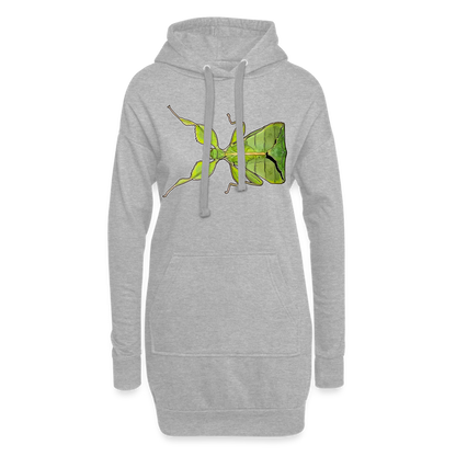 Hoodie-Kleid Phyllium philippinicum female - Grau meliert