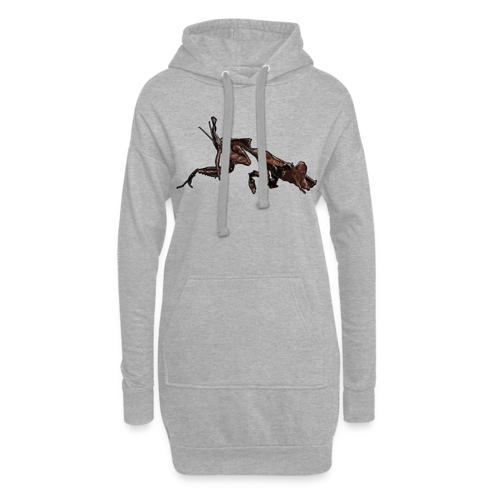 Hoodie-Kleid Phyllocrania paradoxa female 2 - Grau meliert