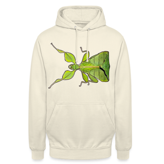 Unisex Hoodie Phyllium philippinicum female - Vanille-Milchshake