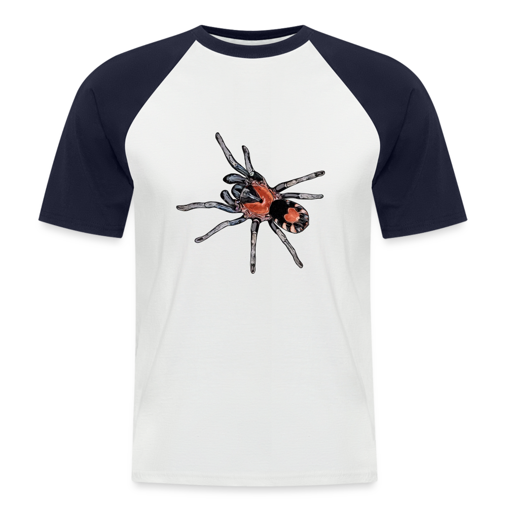 Männer Baseball-T-Shirt Cyriocosmus elegans - Weiß/Navy