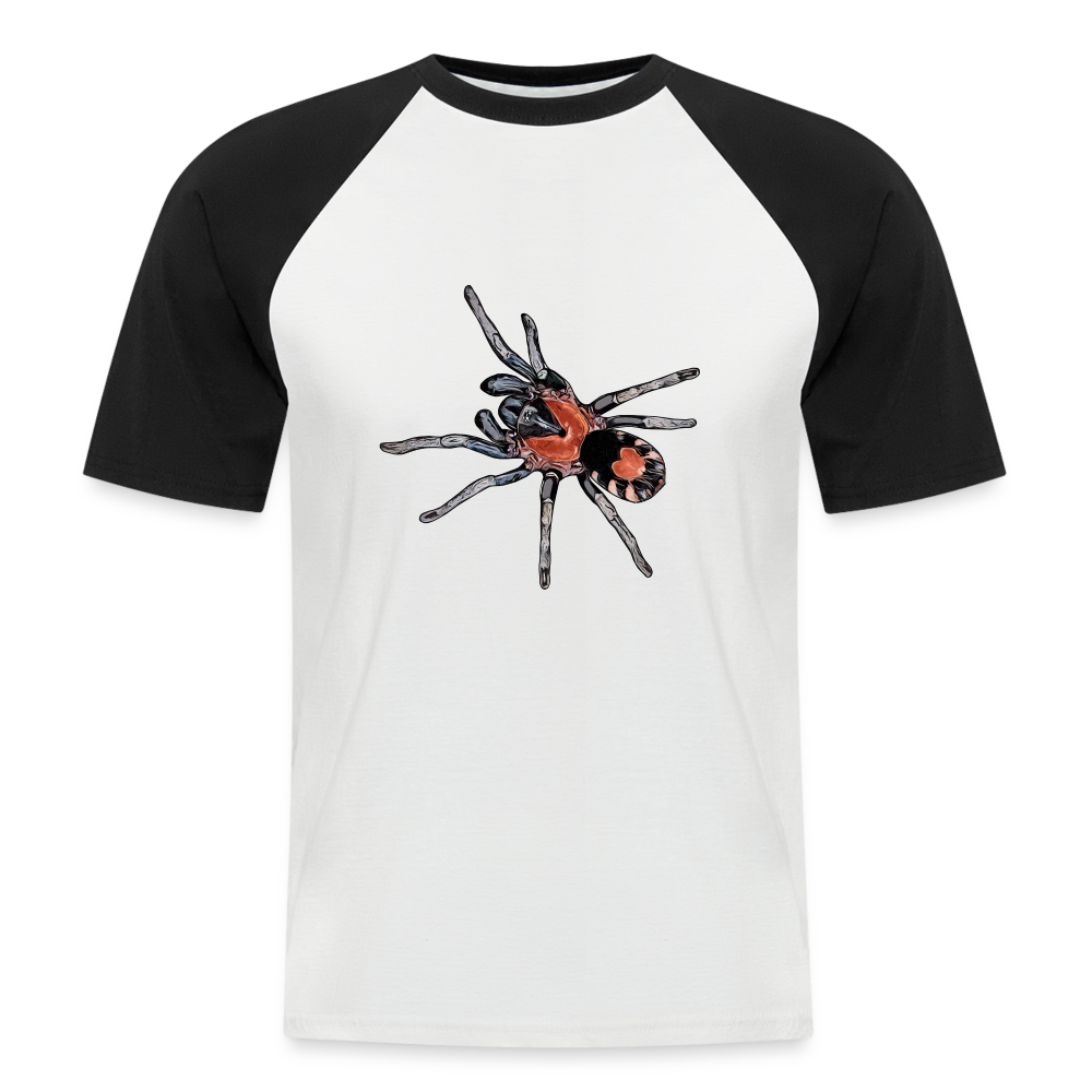 Männer Baseball-T-Shirt Cyriocosmus elegans - Weiß/Schwarz