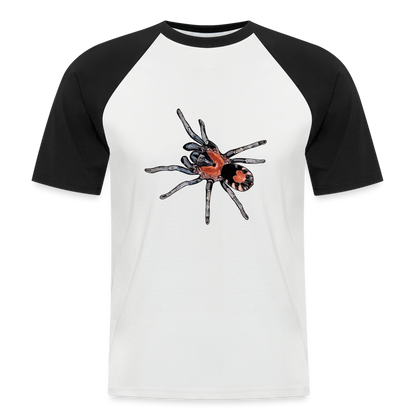 Männer Baseball-T-Shirt Cyriocosmus elegans - Weiß/Schwarz
