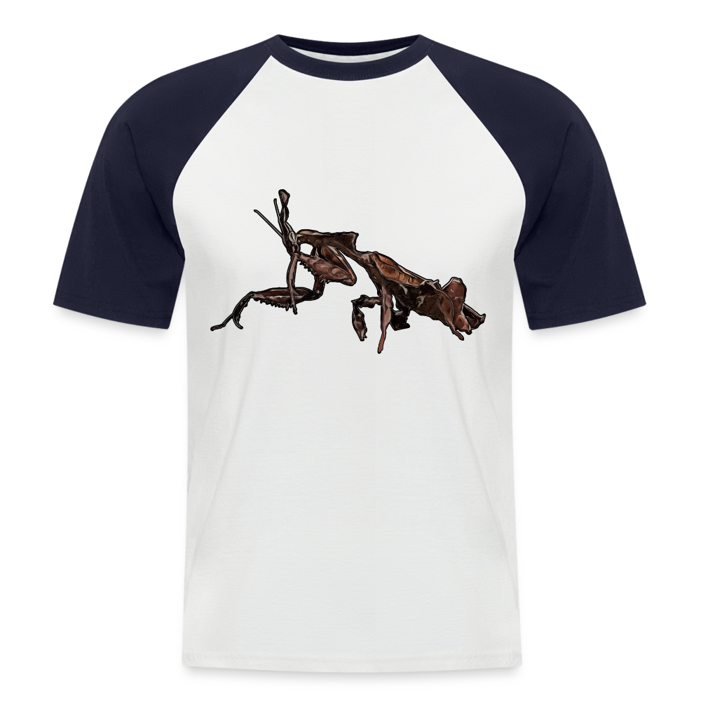 Männer Baseball-T-Shirt Phyllocrania paradoxa female 2 - Weiß/Navy