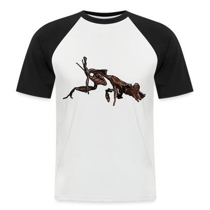 Männer Baseball-T-Shirt Phyllocrania paradoxa female 2 - Weiß/Schwarz