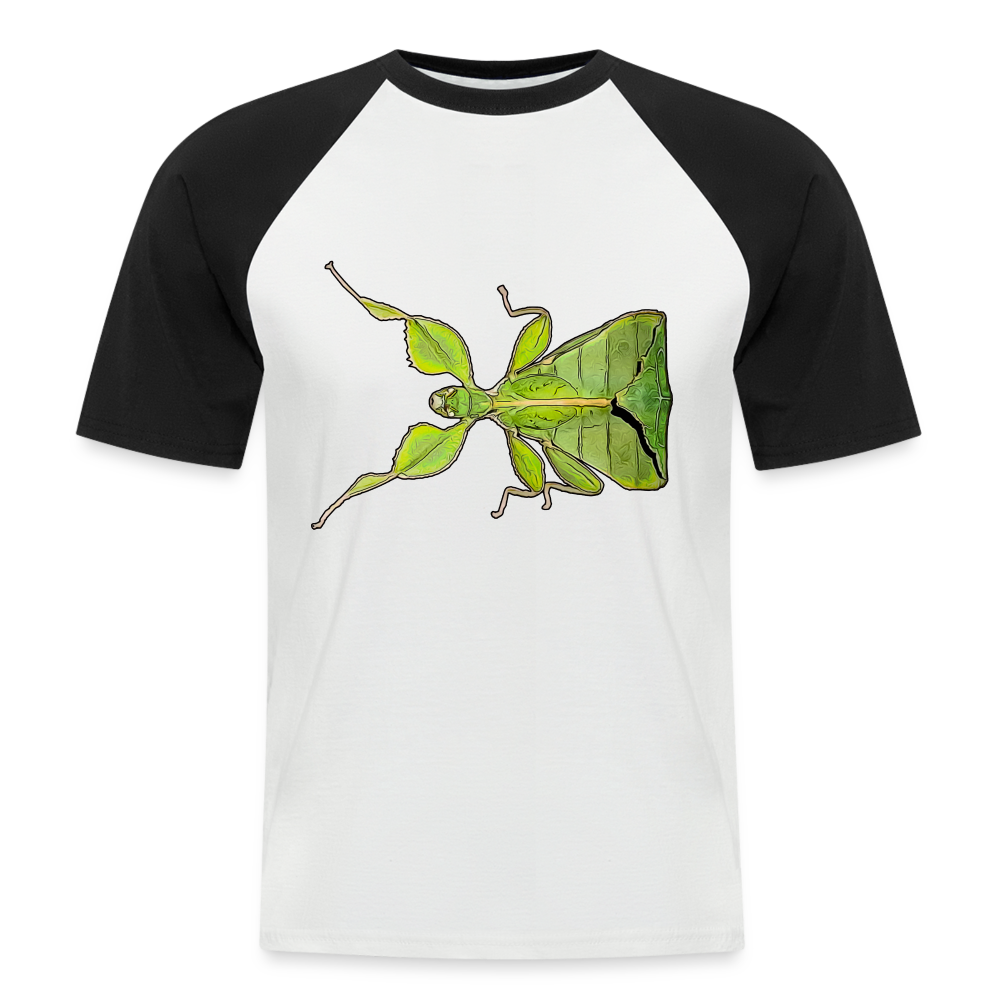 Männer Baseball-T-Shirt Phyllium philippinicum female - Weiß/Schwarz
